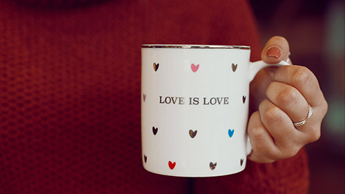 Love is love mug