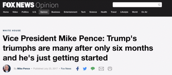 Pence red line