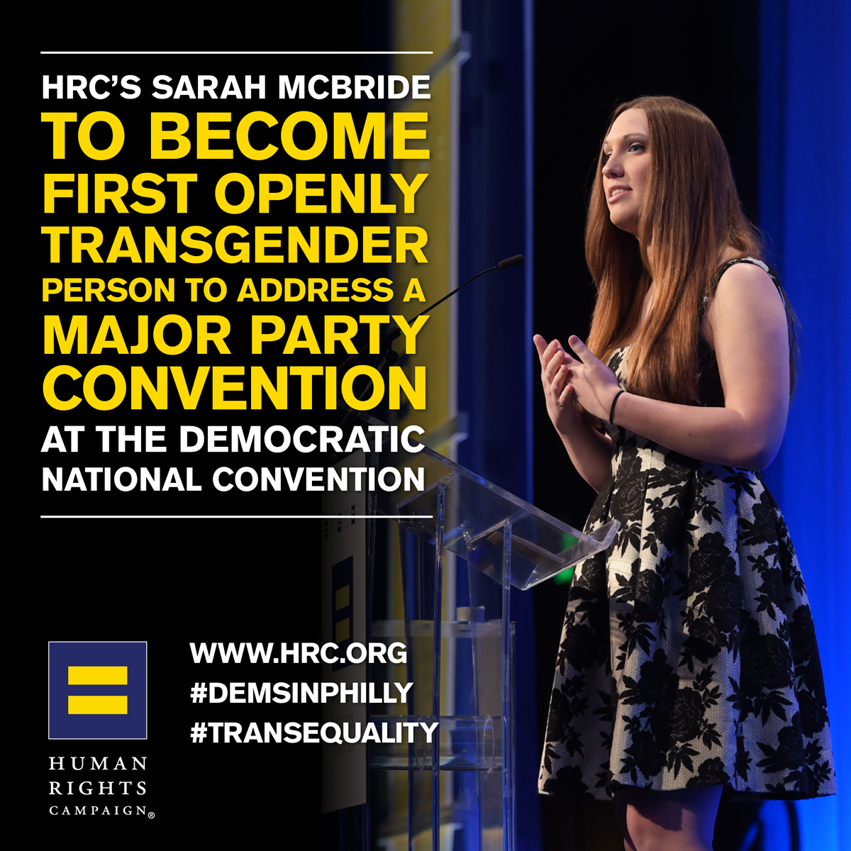 Hrcs Sarah Mcbride Chad Griffin To Speak At Dnc Human Rights Campaign