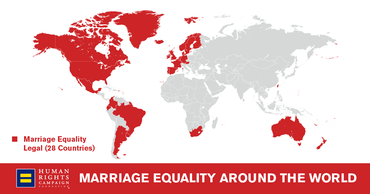 Marriage Equality Around The World Human Rights Campaign 