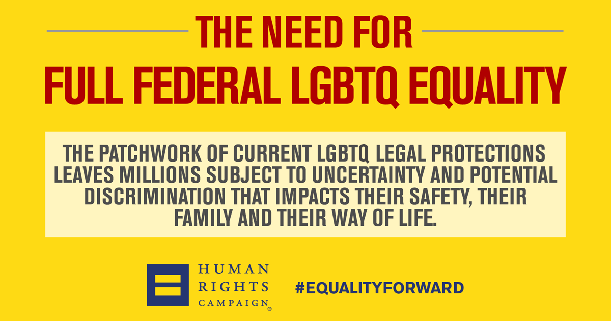 Congress Must Step Up and Pass the Equality Act Now | Human Rights Campaign