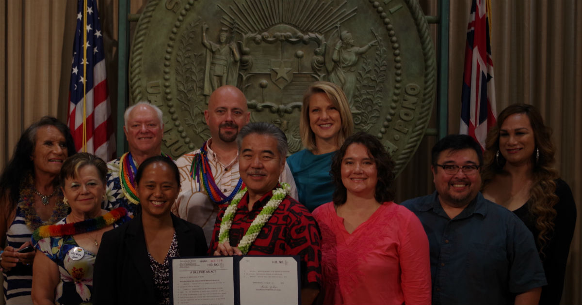 Hawaii Bill Allowing Transgender People to Amend Birth Certificates ...